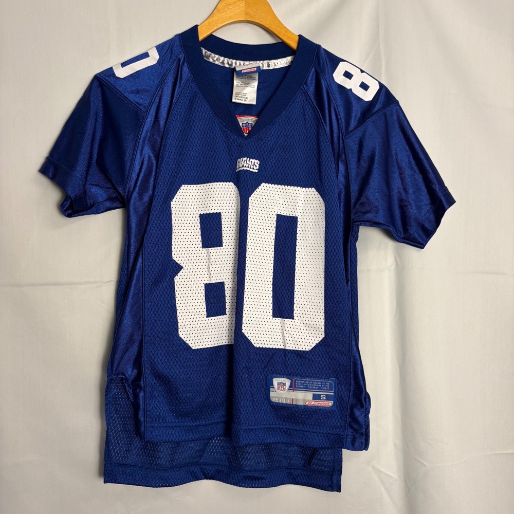 Reebok NFL New York‎ Giants Jeremy Shockey 80 Jersey Kids Small 8 Blue